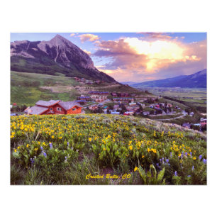 Affiche de photo de montagne dans le Colorado