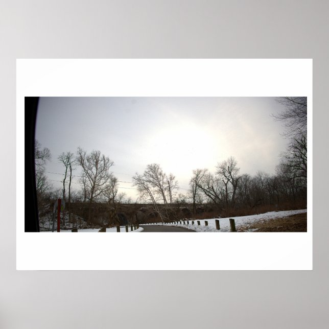 Affiche de photo de paysage hivernal (Devant)