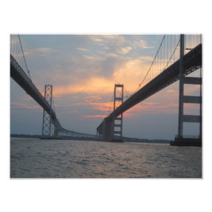 Affiche de photo de pont de baie de chesapeake