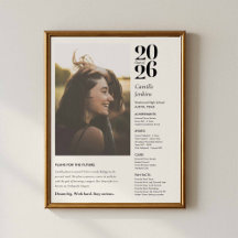 Affiche de photo de remise de diplôme Promotion 20