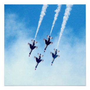 Affiche de photo de Thunderbirds en vol