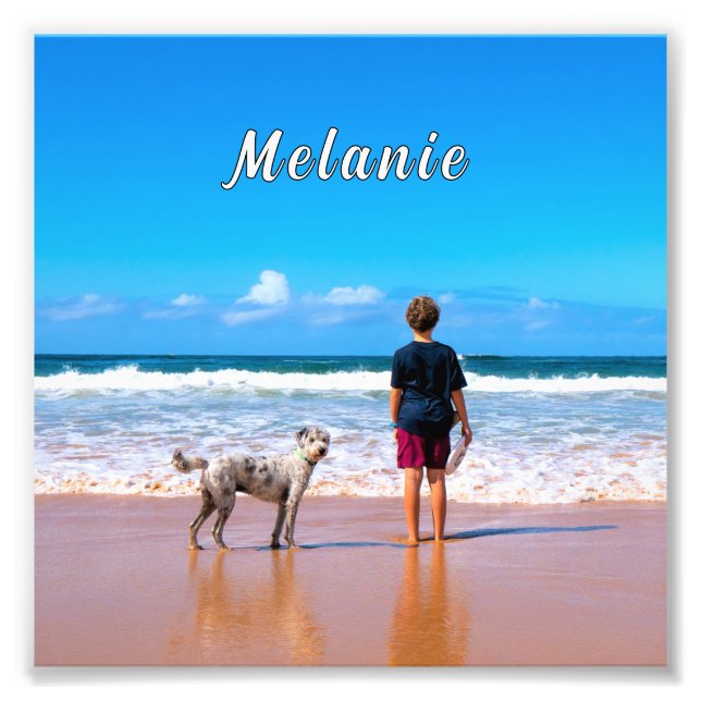 Affiche de photo de votre animal de compagnie avec (Devant)