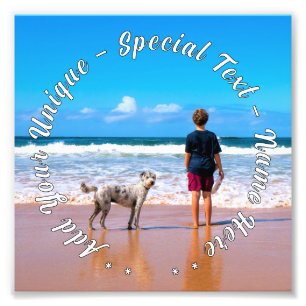 Affiche de photo de votre animal personnalisée ave