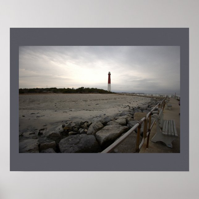 Affiche de photo du phare de Barnegat Light (Devant)
