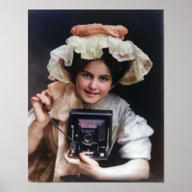 Affiche de photographe femme vintage (Devant)