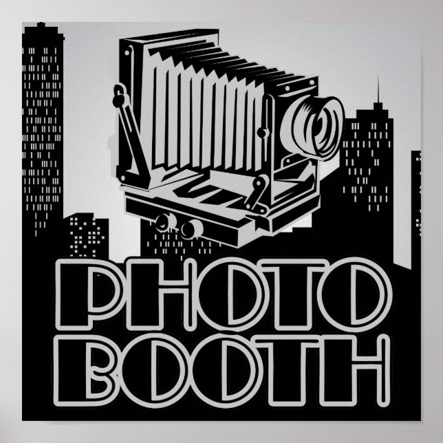 Affiche de Photomaton à l'ancienne Camera Vintage  (Devant)