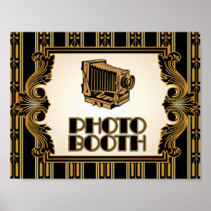 Affiche de Photomaton à l'ancienne Camera Vintage 