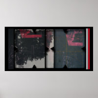 Affiche de photomontage sur l'œuvre ouverte Rouge