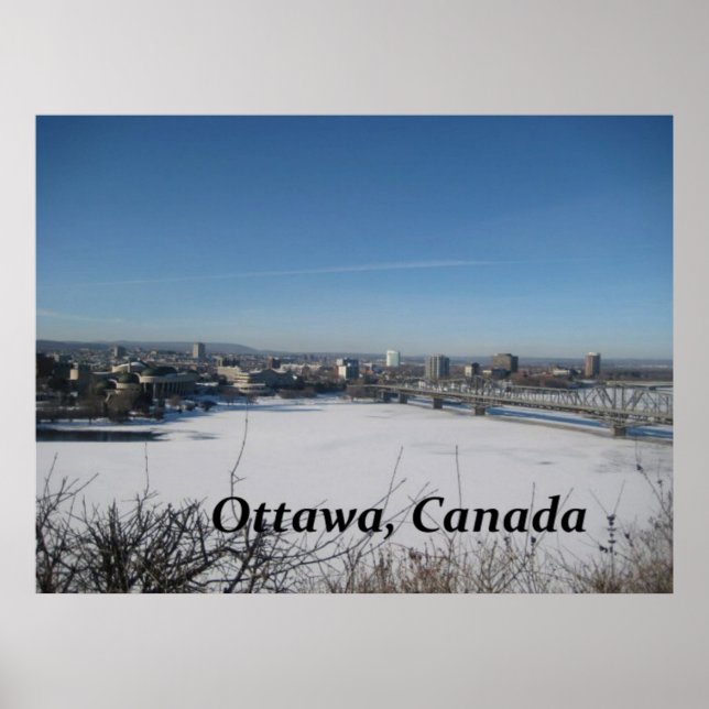 Affiche de photos sur Skyline Ottawa Canada (Devant)