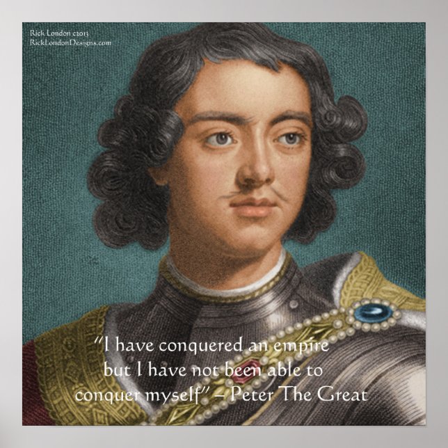 Affiche de Pierre Le Grand "Conquérir Moi-même" (Devant)
