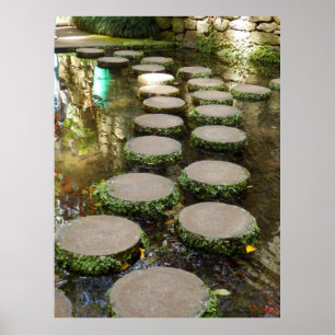 Affiche de pierres de progression