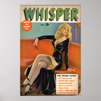Affiche de Pin Up Girl des années 40 & Café sur To