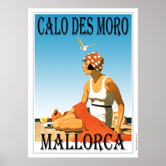 Affiche de plage de Calo des Moro Mallorca (Devant)