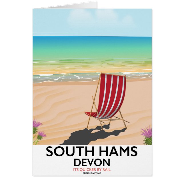 Affiche de plage de South Hams Devon (Devant)