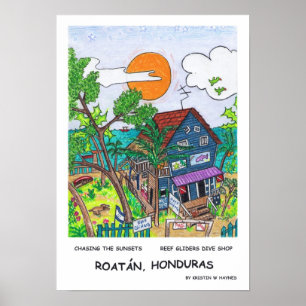 Affiche de planeurs de récif