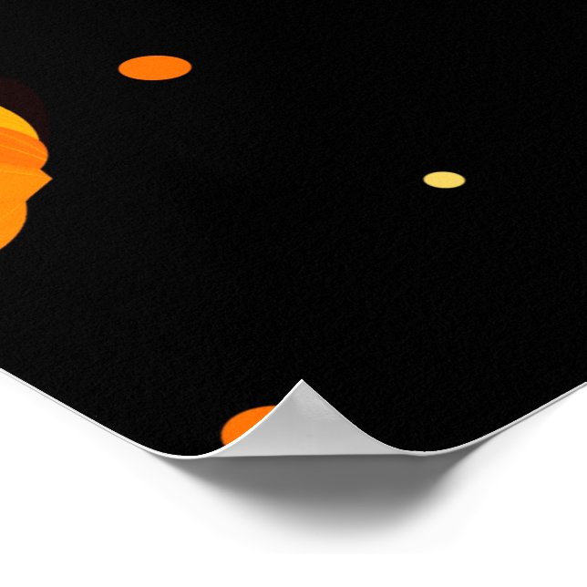 Affiche de pluie citrouille (Coin)