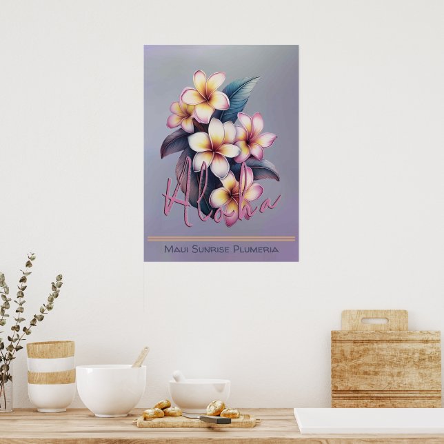 Affiche de Plumeria Maui Sunrise (Cuisine)