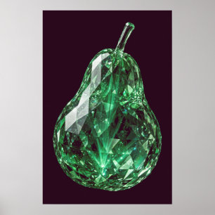 Affiche de poire en cristal — Récolte de cristal