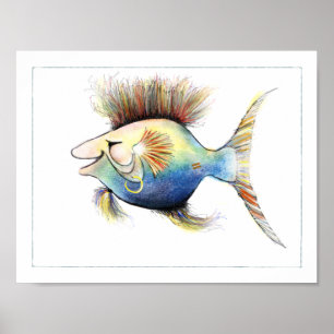 Affiche de poissons d'imaginaire : Morue Stewart