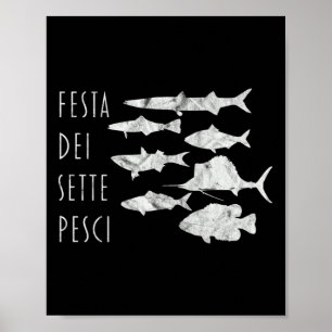 Affiche De Poissons Italie T- Christmas Eve Sept 7 Poisson