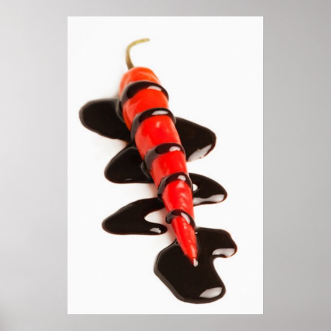Affiche de poivre jalapeno enrobé de chocolat (Devant)