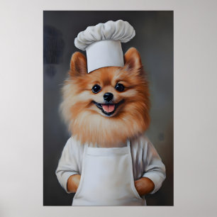 Affiche de Poméranie au chapeau de chef, Affiche d