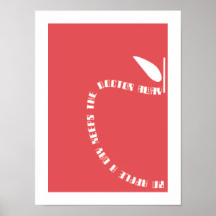 affiche de pomme