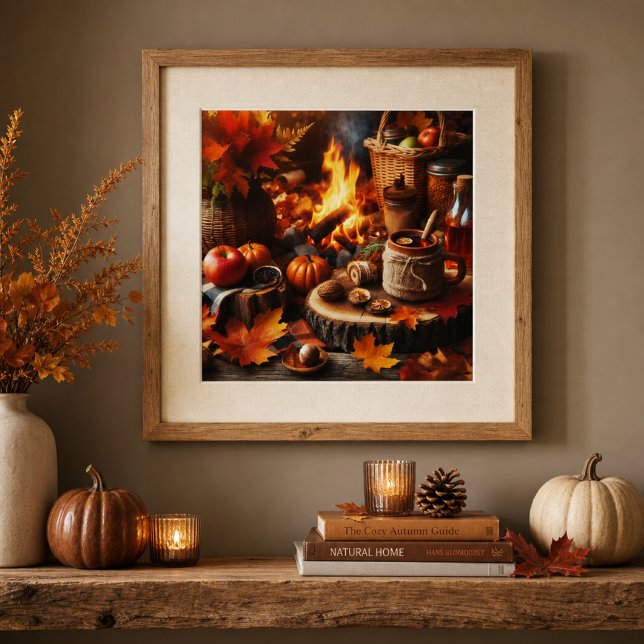 Affiche de pompes de saison d'automne et de feu de (Créateur téléchargé)