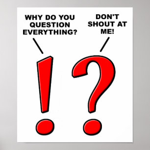 Affiche de ponctuation