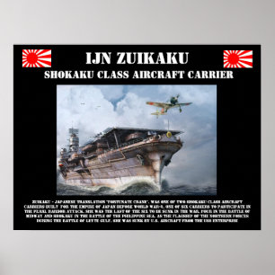 Affiche de porte-avions d'IJN Zuikiaku