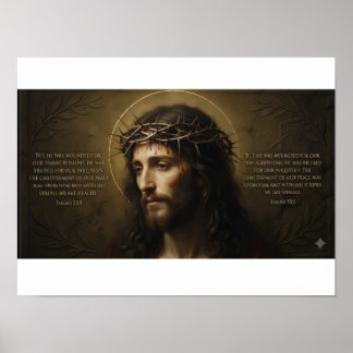 Affiche de portrait de Jésus-Christ | Art mural ch