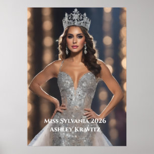 Affiche de portrait personnel Miss Pageant