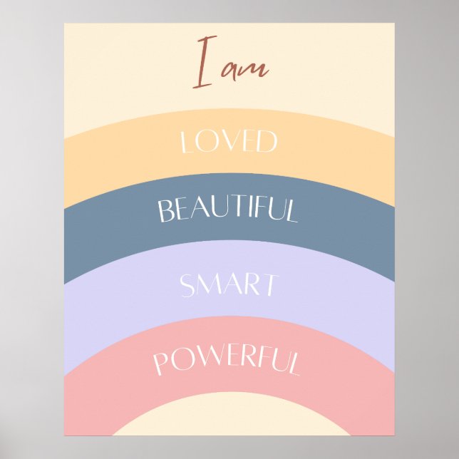 Affiche de Positives Affirmations de Soi Puissante (Devant)
