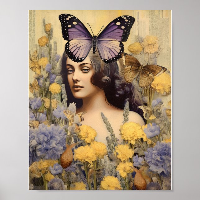 Affiche de poster céleste ensorcelant | Lune et ét (Devant)