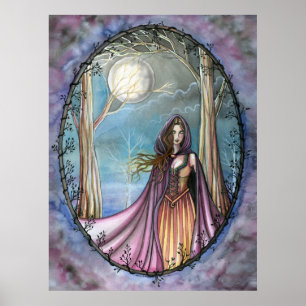 Affiche de poster de conte de fées fantasy Guineve