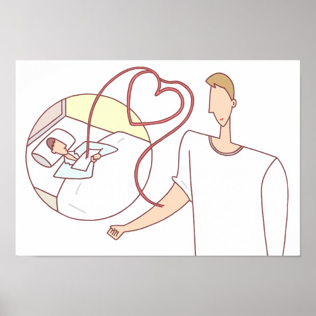 Affiche De précieuses vies reliées par les cœurs. (Devant)