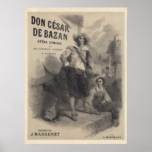 Affiche de première Don César de Bazan (1872)