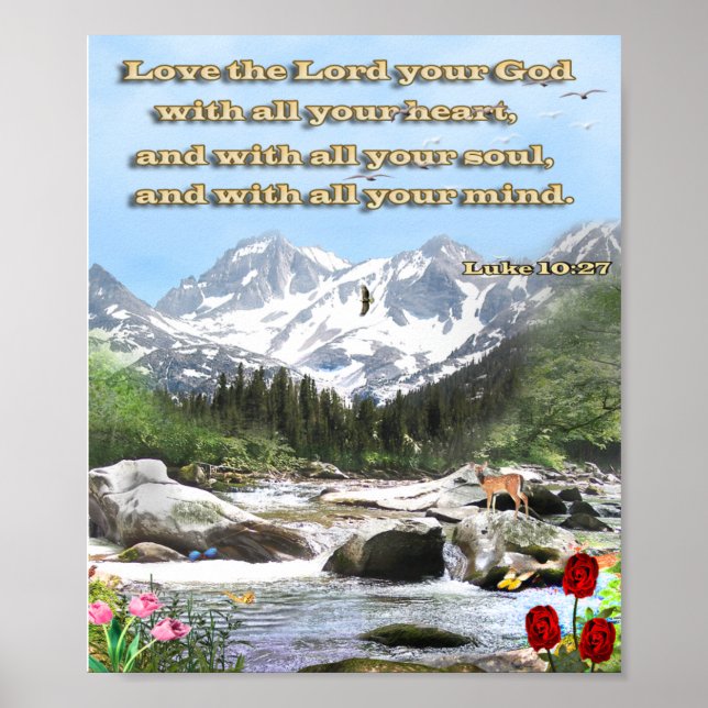 Affiche de prière chrétienne (Devant)