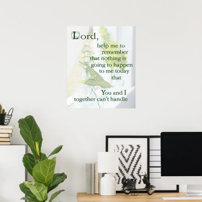 Affiche de prière du matin (Bureau à domicile)