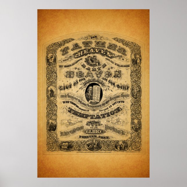 Affiche de prière du Seigneur 1 (Devant)