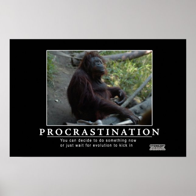 affiche de procrastination (Devant)