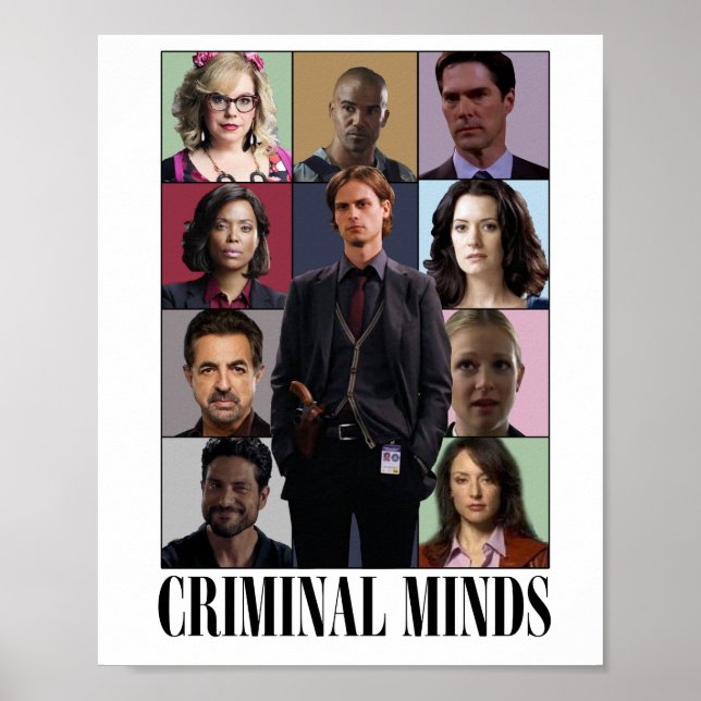 Affiche de profilage criminel pour décoration mura (Devant)