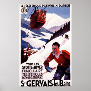 Affiche de promotion du téléphérique SNCF