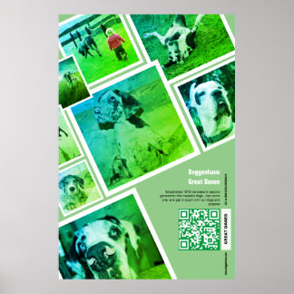 Affiche de promotion d'un élevage de Dogues Allema