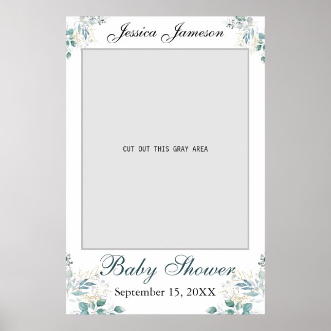 Affiche de Prop Photo Baby Shower (Devant)