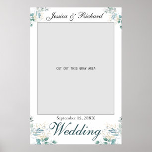 Affiche de prop pour photo de mariage