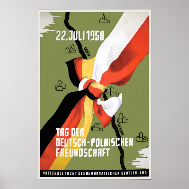Affiche de propagande Allemagne de l'Est Jour de l (Devant)