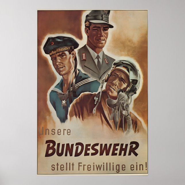 Affiche de propagande Allemagne de l'Ouest Nous so (Devant)