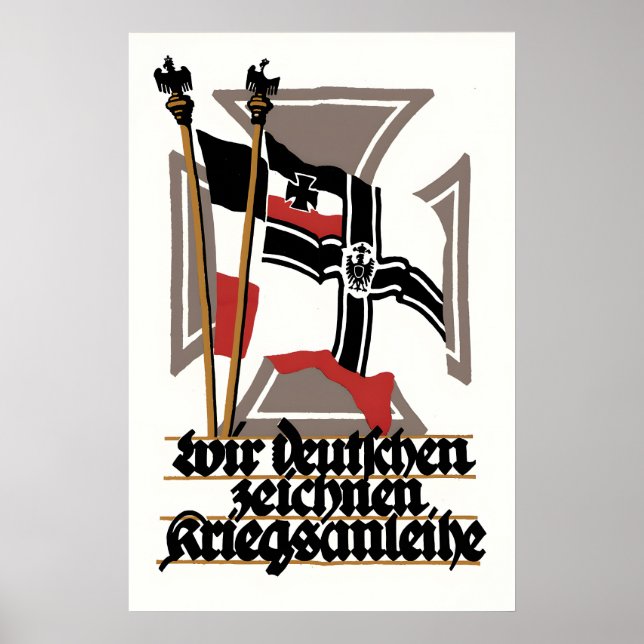 Affiche de propagande allemande de la Première Gue (Devant)