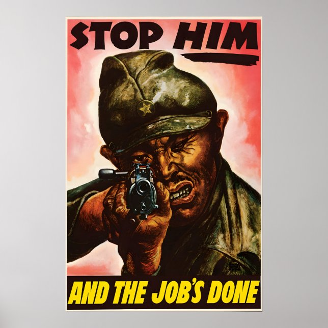 Affiche de propagande américaine de la Seconde Gue (Devant)